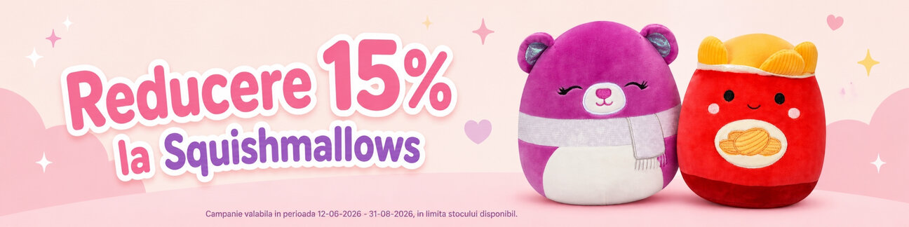 Promotie cu reducere 15% la Squishmallows
