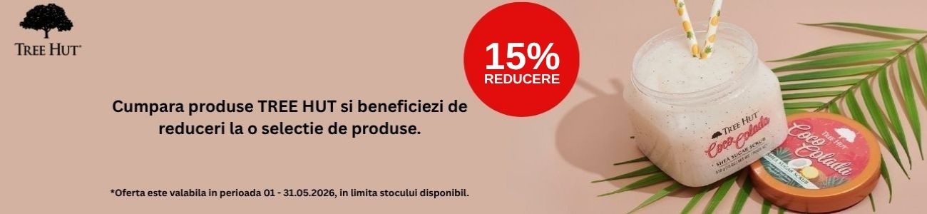 Promotie cu reducere 15% la Tree Hut