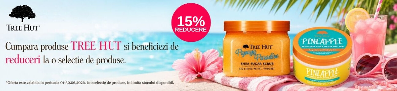 Promotie cu reducere 15% la Tree Hut