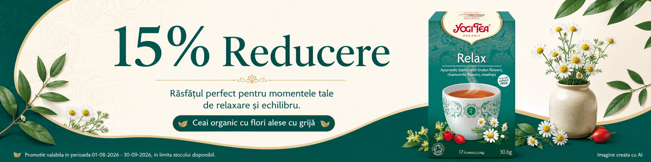 Promotie cu reducere 15% la Yogi Tea