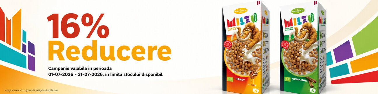 Promotie cu reducere 16% la Milzu