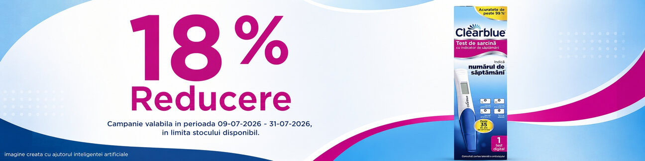Promotie cu reducere 18% la ClearBlue