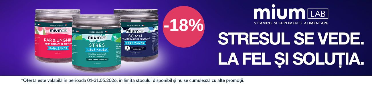 Promotie cu reducere 18% la Mium Lab