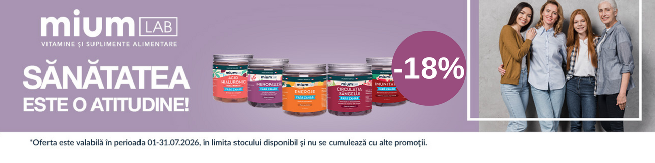 Promotie cu reducere 18% la Mium Lab
