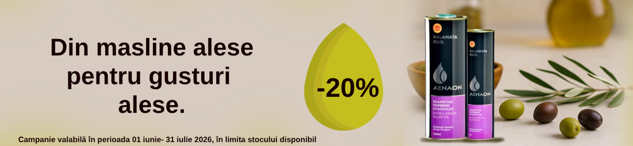 Promotie cu reducere 20% la Aenaon