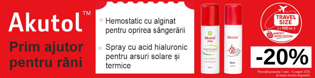 Promotie cu reducere 20% la Akutol