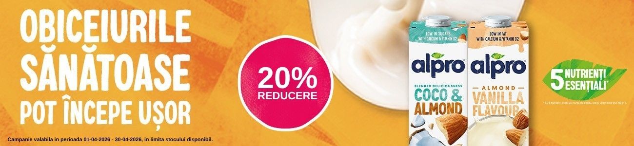 Promotie cu reducere 20% la Alpro