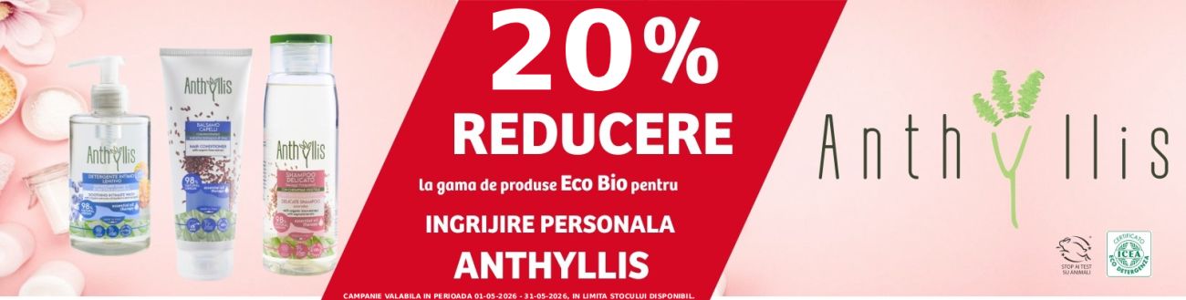 Promotie cu reducere 20% la Anthyllis