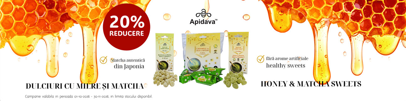 Promotie cu reducere 20% la Apidava