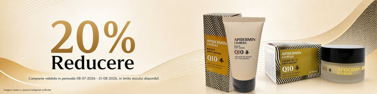 Promotie cu reducere 20% la Apidermin