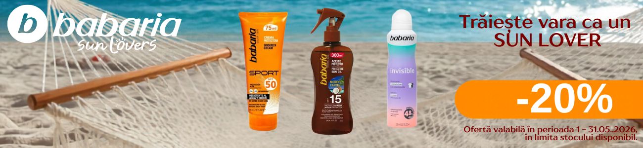 Promotie cu reducere 20% la Babaria