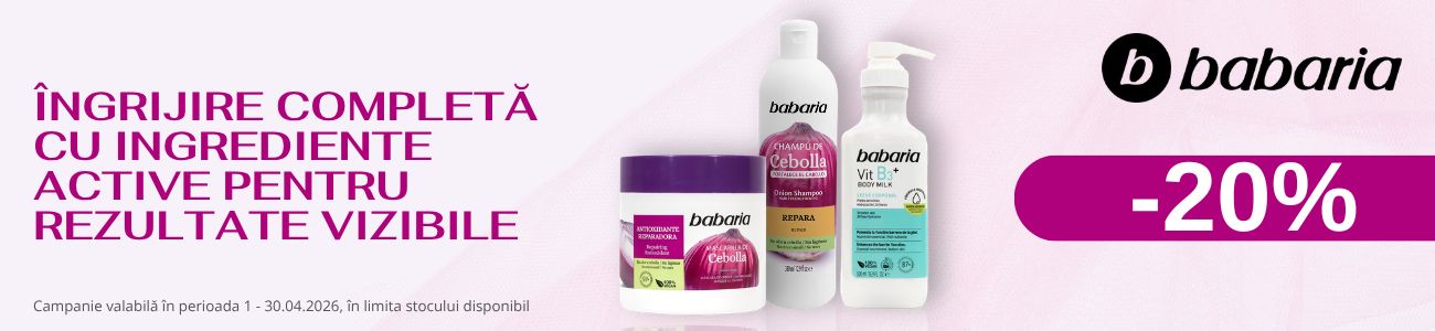 Promotie cu reducere 20% la Babaria