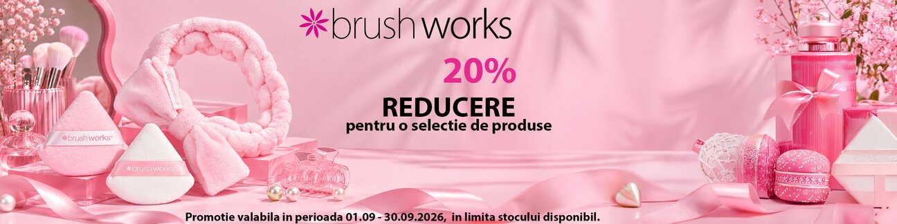 Promotie cu reducere 20% la Brushworks