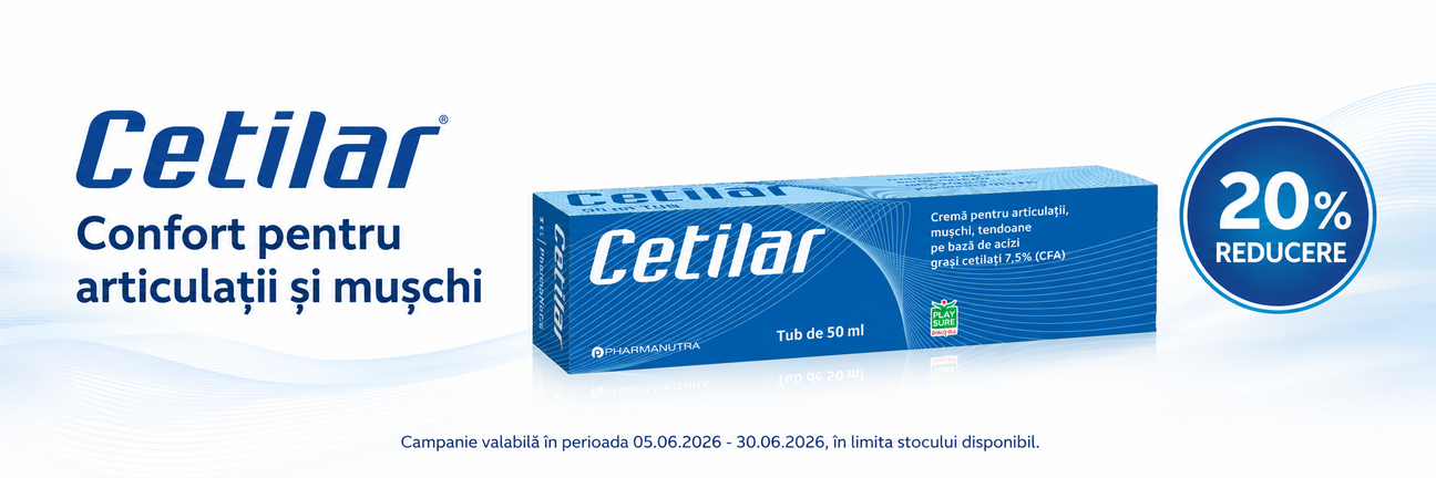 Promotie cu reducere 20% la 	Cetilar