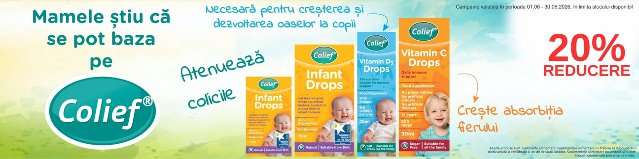 Promotie cu reducere 20% la Colief