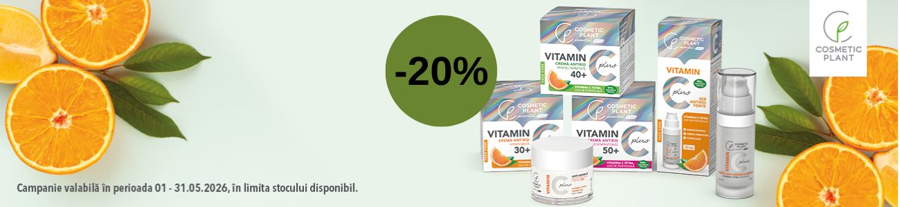 Promotie cu reducere 20% la Cosmetic Plant