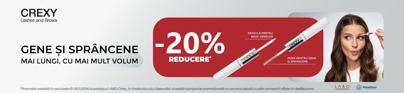 Promotie cu reducere 20% la Crexy Gel