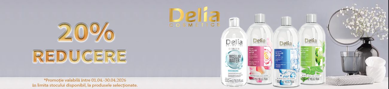 Promotie cu reducere 20% la Delia Cosmetics