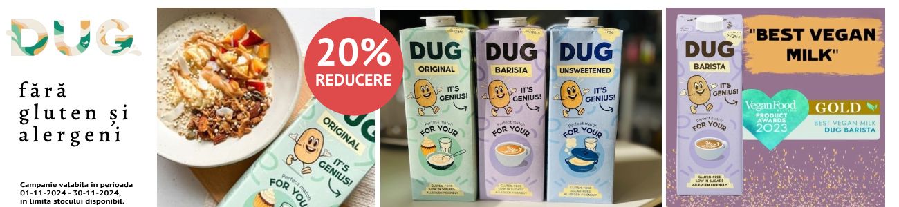 Promotie cu reducere 20% la Dug