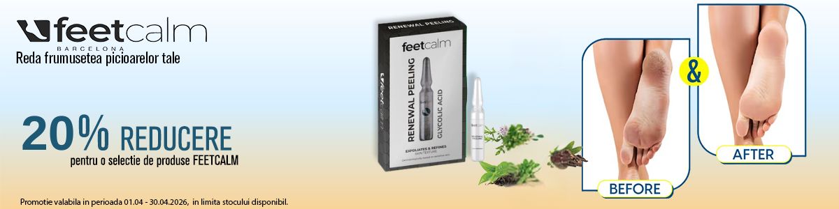 Promotie cu reducere 20% la Feet Calm