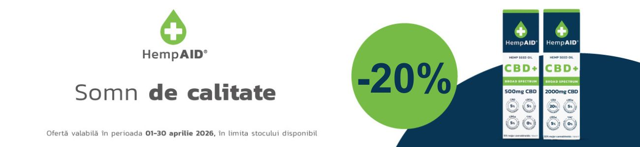 Promotie cu reducere 20% la Hemp Aid
