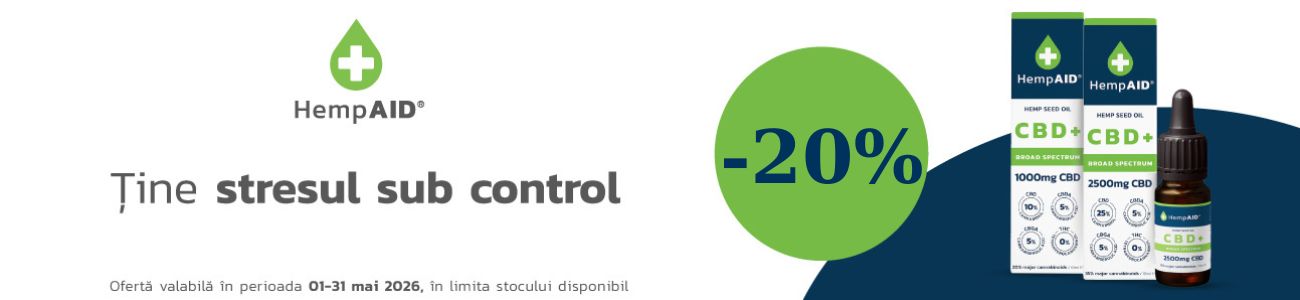 Promotie cu reducere 20% la Hemp Aid
