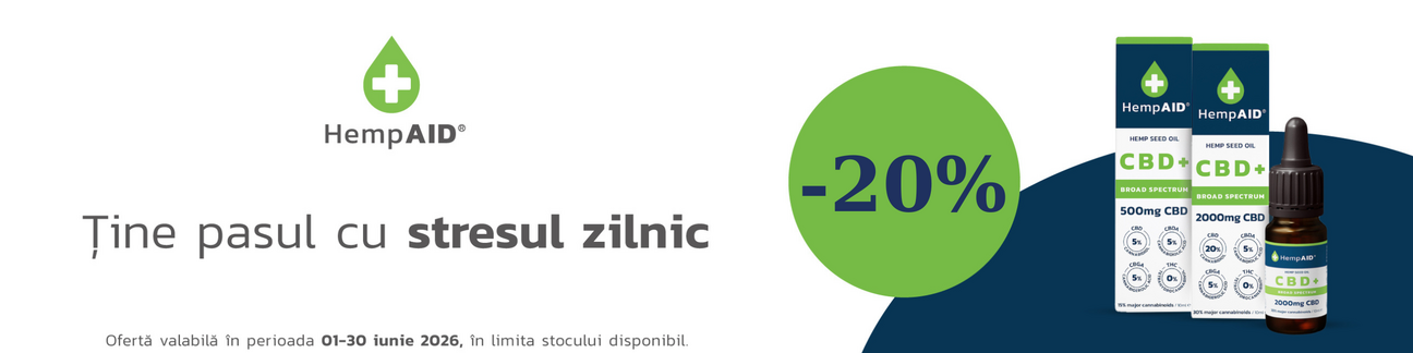 Promotie cu reducere 20% la Hemp Aid