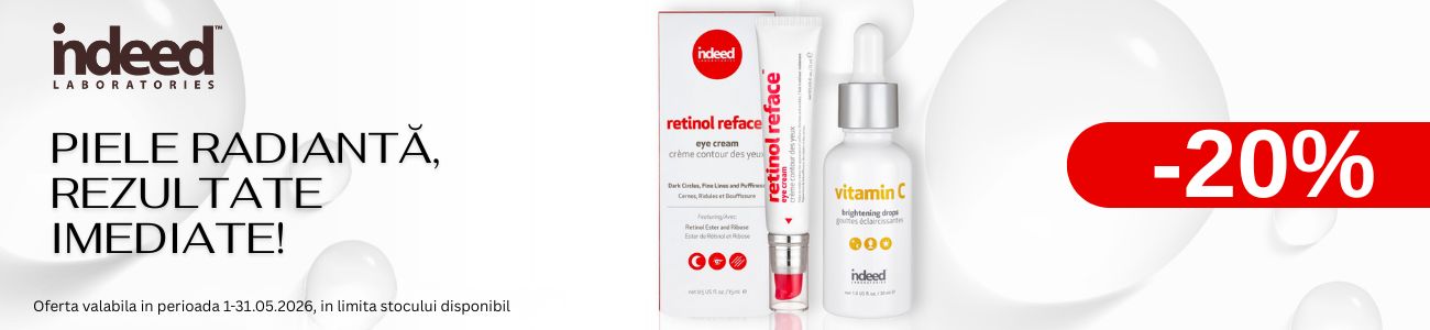 Promotie cu reducere 20% la Indeed Labs