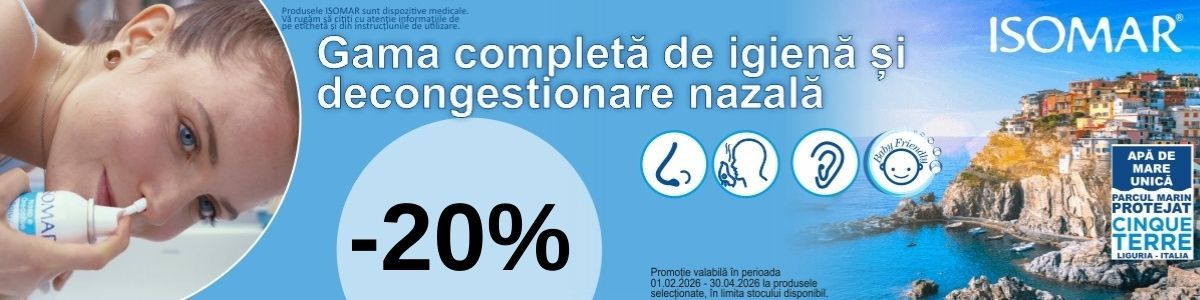 Promotie cu reducere 20% la Isomar
