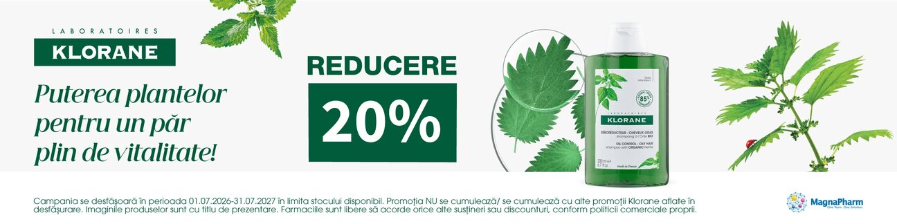 Promotie cu reducere 20% la Klorane