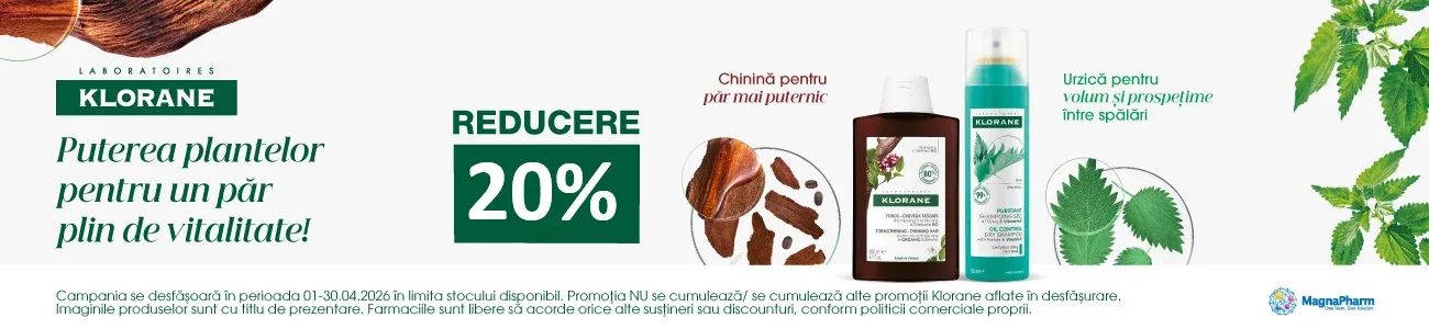 Promotie cu reducere 20% la Klorane