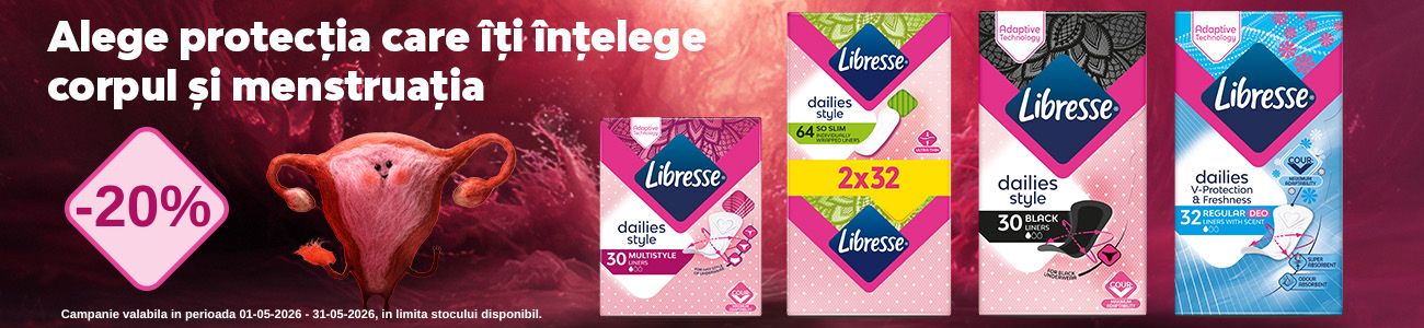 Promotie cu reducere 20% la Libresse