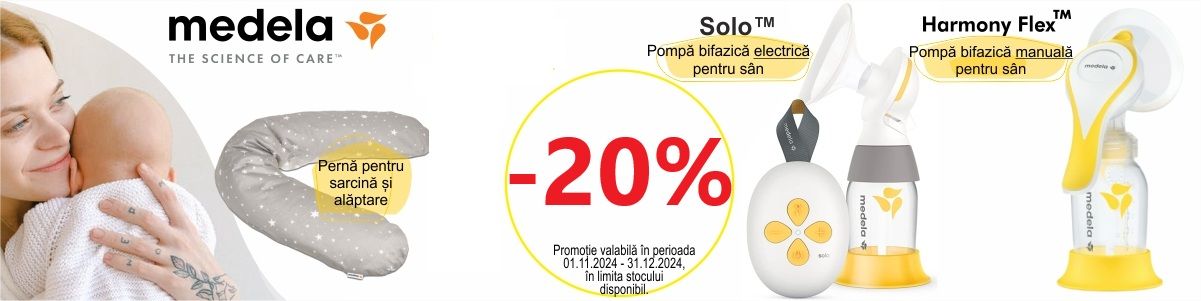 Promotie cu reducere 20% la Medela