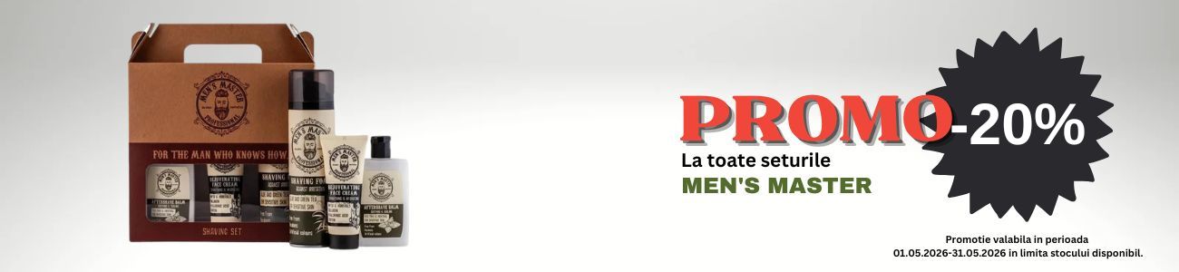 Promotie cu reducere 20% la Men's Master