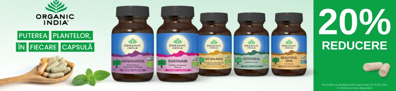 Promotie cu reducere 20% la Organic India