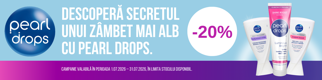 Promotie cu reducere 20% la Pearl Drops