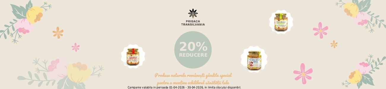 Promotie cu reducere 20% la Prisaca Transilvania