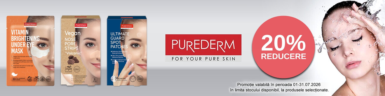 Promotie cu reducere 20% la Purederm