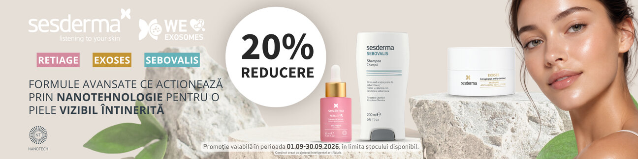 Promotie cu reducere 20% la Sesderma