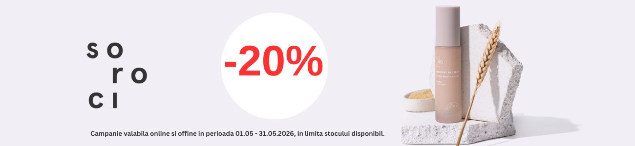 Promotie cu reducere 20% la Soroci