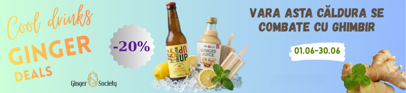 Promotie cu reducere 20% la The Ginger People
