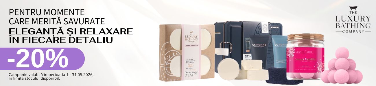 Promotie cu reducere 20% la The Luxury Bathing