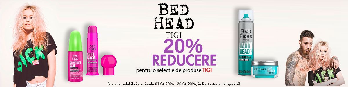 Promotie cu reducere 20% la Tigi