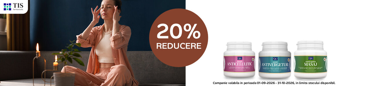 Promotie cu reducere 20% la Tis Farmaceutic