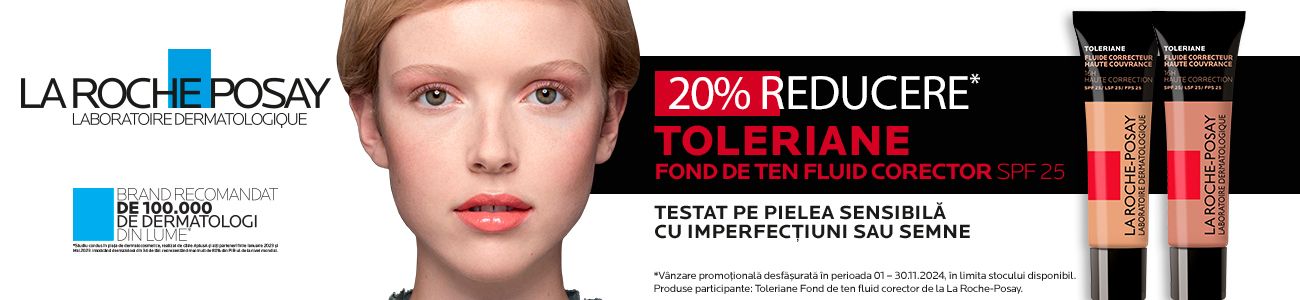 Promotie cu reducere 20% la Toleriane La Roche Posay