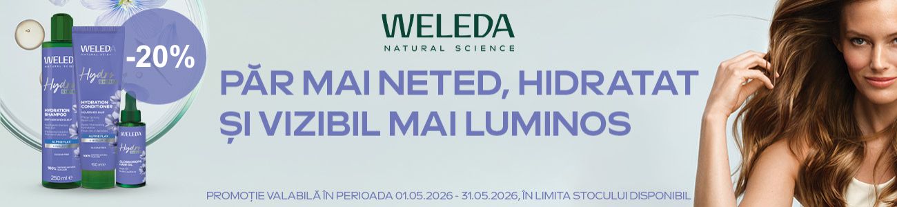 Promotie cu reducere 20% la Weleda