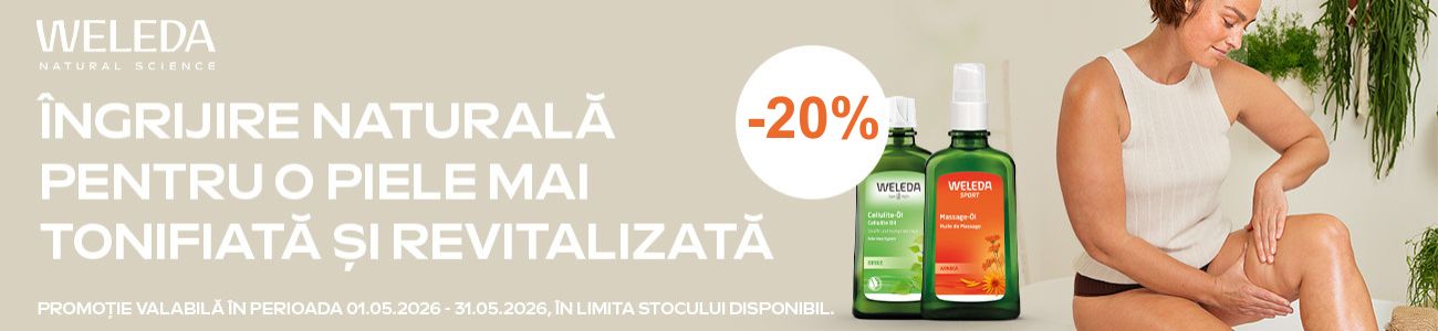 Promotie cu reducere 20% la Weleda Oil