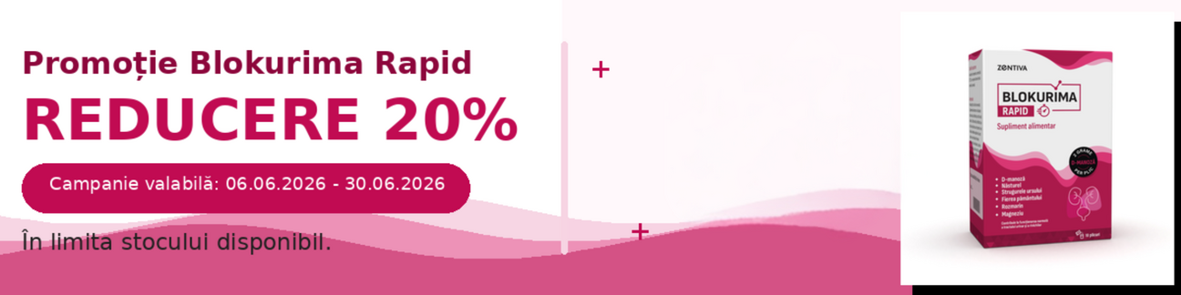 Promotie cu reducere 20% la Zentiva - Blokurima