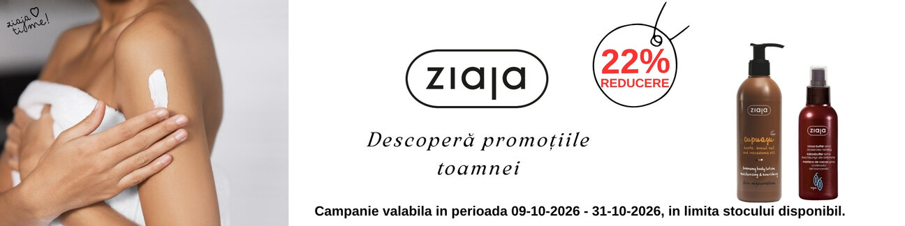 Promotie cu reducere 22% la Ziaja