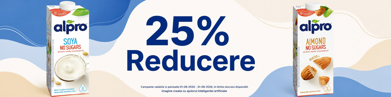 Promotie cu reducere 25% la Alpro